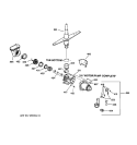 MOTOR - PUMP MECHANISM Diagram and Parts List for GSD3820Z05BB  General Electric Dishwasher