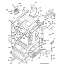 BODY PARTS Diagram and Parts List for JGBP35WEA4WW  General Electric Range