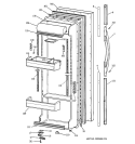 FRESH FOOD DOOR Diagram and Parts List for TFX25CPCEBB  General Electric Refrigerator