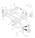 CONTROL PANEL Diagram and Parts List for WSM2700TDWWB  General Electric Washer Dryer Combo
