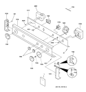 CONTROL PANEL Diagram and Parts List for WSM2780TDWAB  General Electric Washer Dryer Combo