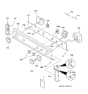 CONTROL PANEL Diagram and Parts List for WSM2700TEWWB  General Electric Washer Dryer Combo
