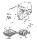 BODY PARTS Diagram and Parts List for HDA3520Z05BB  Hotpoint Dishwasher