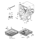BODY PARTS Diagram and Parts List for HDA1000Z05WH  Hotpoint Dishwasher