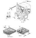 BODY PARTS Diagram and Parts List for HDA2220Z05BB  Hotpoint Dishwasher