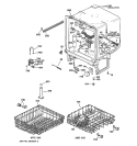 BODY PARTS Diagram and Parts List for HDA3220Z05BB  Hotpoint Dishwasher