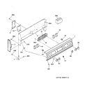 CONTROL PANEL Diagram and Parts List for RB755GT5WH  Hotpoint Range