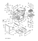 BODY & DRAWER PARTS Diagram and Parts List for RB755GT5WH  Hotpoint Range