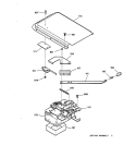 DOOR LOCK Diagram and Parts List for RB755GT5WH  Hotpoint Range