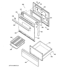 Part Location Diagram of WB15X10164 GE HANDLE White
