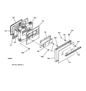 DOOR Diagram and Parts List for LEB327GT5WW  General Electric Range