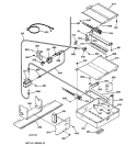 Part Location Diagram of WB16T10002 GE BAKE BURNER