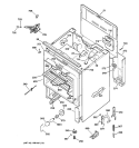 BODY PARTS Diagram and Parts List for JBP61DA2WH  General Electric Range