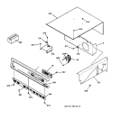 CONTROL PANEL & TOP Diagram and Parts List for JCKP18BA1BB  General Electric Wall Oven