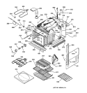 BODY PARTS Diagram and Parts List for JCKP18BA2BB  General Electric Wall Oven