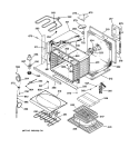 BODY PARTS Diagram and Parts List for JCT910SA1SS  General Electric Wall Oven
