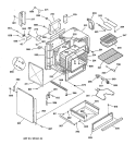 BODY & DRAWER PARTS Diagram and Parts List for JSP26GV1AD  General Electric Range