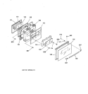 DOOR Diagram and Parts List for JSP26GV1AD  General Electric Range