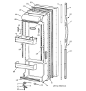FRESH FOOD DOOR Diagram and Parts List for TFG25PRBEWW  General Electric Refrigerator