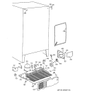 UNIT PARTS Diagram and Parts List for TFG25PABEWW  General Electric Refrigerator