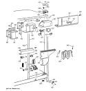 FRESH FOOD SECTION Diagram and Parts List for TFG25PEBEWH  General Electric Refrigerator