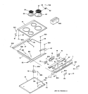 Part Location Diagram of WB27K5338 GE Clock Plate - White