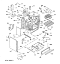 BODY & DRAWER PARTS Diagram and Parts List for JCSP31WW2WW  General Electric Range