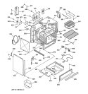 BODY PARTS Diagram and Parts List for JCSP28GV2BB  General Electric Range