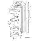 FRESH FOOD DOOR Diagram and Parts List for TFG28PRCEWW  General Electric Refrigerator