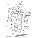 FRESH FOOD SECTION Diagram and Parts List for TFG28PRCEWW  General Electric Refrigerator