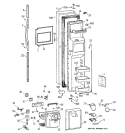 FREEZER DOOR Diagram and Parts List for TFG28ZFCEWH  General Electric Refrigerator