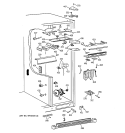 FRESH FOOD SECTION Diagram and Parts List for TFG28ZFCEWH  General Electric Refrigerator