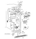 FRESH FOOD SECTION Diagram and Parts List for TFG30PFCEWW  General Electric Refrigerator