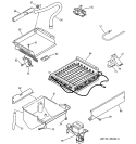 EVAPORATOR, ICE CUTTER GRID & WATER PARTS Diagram and Parts List for ZDIW50YB  General Electric Ice Maker
