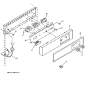 ESCUTCHEON & CONTROL COMPONENTS Diagram and Parts List for ZDIW50YB  General Electric Ice Maker