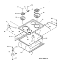 COOKTOP Diagram and Parts List for JDS26BW2AD  General Electric Range