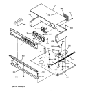 CONTROL PANEL Diagram and Parts List for JTP45BW2BB  General Electric Wall Oven