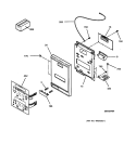 Part Location Diagram of WB24K5144 GE ESCUTCHEON SHEET Assembly