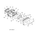 DOOR Diagram and Parts List for JGSP22GEV1BB  General Electric Range