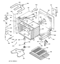 UPPER BODY PARTS Diagram and Parts List for JTP44GV1BB  General Electric Wall Oven
