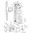FREEZER DOOR Diagram and Parts List for TFK28ZRBEAA  General Electric Refrigerator