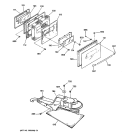 DOOR & LOCK Diagram and Parts List for JSP28GT1BB  General Electric Range