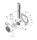 BLOWER Diagram and Parts List for JCSP28GT1BB  General Electric Range