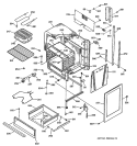 LOWER BODY Diagram and Parts List for JHP62GN6AD  General Electric Microwave Oven Combo