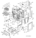 Section Diagram and Parts List for JHP56GN7AD  General Electric Range