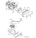 Part Location Diagram of WB55K5039 GE OVEN DOOR LINING