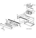 Section Diagram and Parts List for JHP56GN7AD  General Electric Range