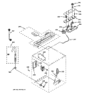 CONTROLS & REAR PANEL PARTS Diagram and Parts List for WSKS2060W0WH  General Electric Washer
