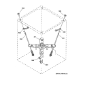 SUSPENSION PARTS Diagram and Parts List for WSKS2060W0WH  General Electric Washer