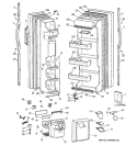 DOORS Diagram and Parts List for TFT20JRBEAA  General Electric Refrigerator